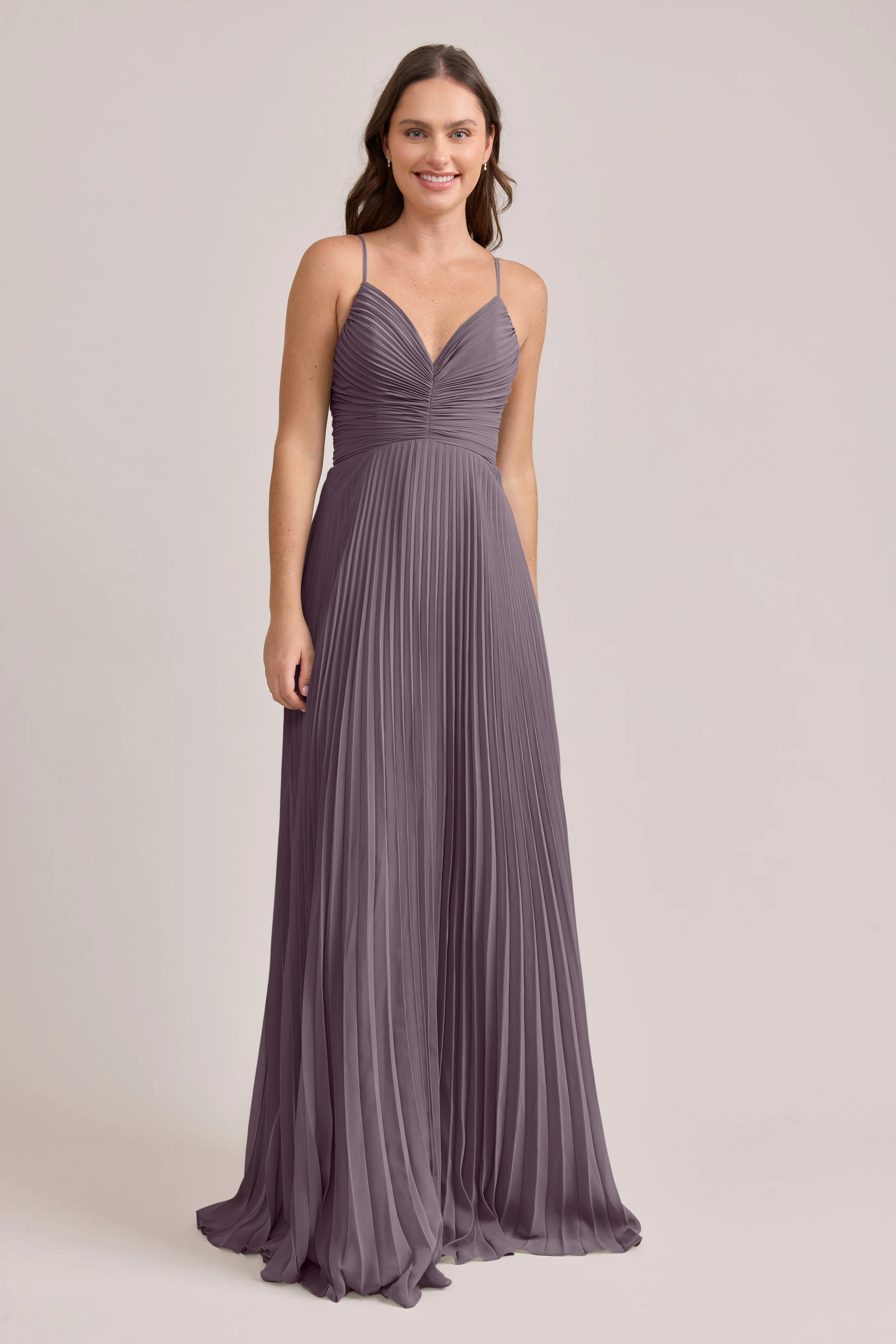 Vivian Chiffon Pleated Dress | Made To Order - Image 127